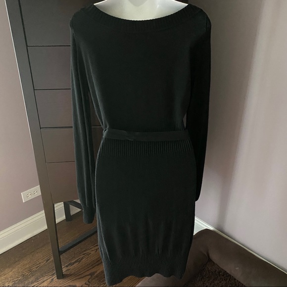 Lapis Stretchy Soft Sweater Dress Great Detail EUC - Picture 4 of 7